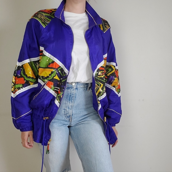 Vintage purple windbreaker - Picture 2 of 13